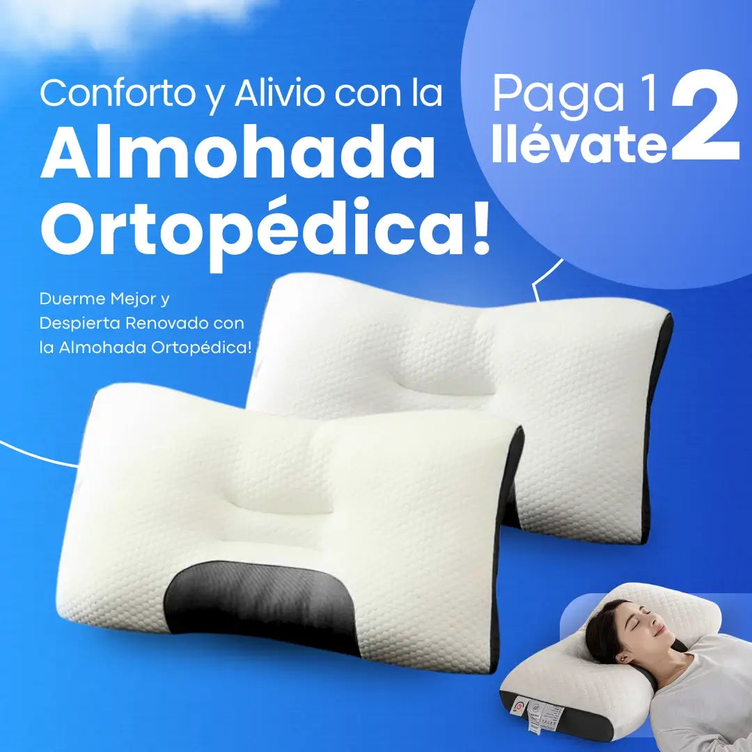 Almohada 3D Ortopédica + Paga 1 llevate 2 (Hasta Agotar Stock)