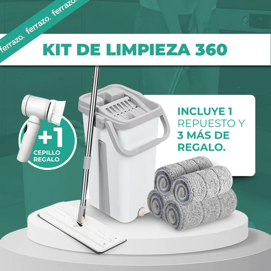 KIT LIMPIEZA 360 - MOPA 7L + CEPILLO ELÉCTRICO (LIQUIDACIÓN POR CIERRE)